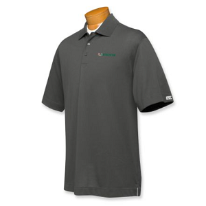 Miami Hurricanes BT CB DryTec Championship Polo - Charcoal